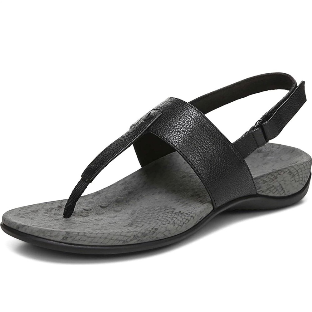 Vionic Tala Sandals in Black, Size 7.5 Wide. NIB